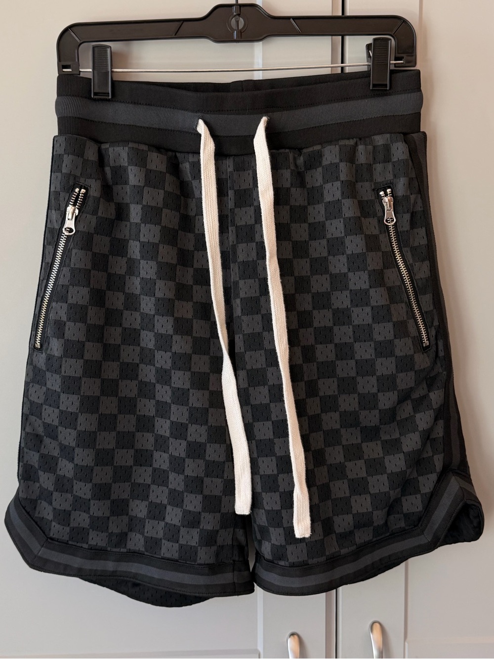 Bascom Projects Ninety Three Checkered Basketball Shorts Black S